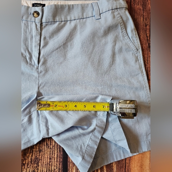 J. Crew Factory Women's Plus Size 16 Light Blue 7 Inch Chino Shorts New w/ Tags - Picture 6 of 8